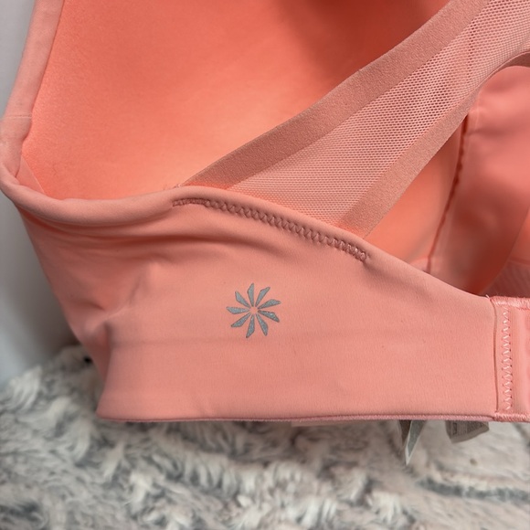 Athleta pink zippered front closure Racerback straps 32DD - Picture 3 of 6
